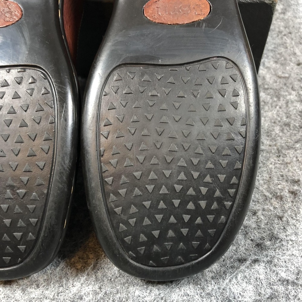 Born Womens 7 Brown Leather Tassel Loafers Slip On Comfort Flats - Picture 14 of 16